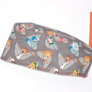 The Jetsons surgical cap with straps for doctors, nurses, dentists