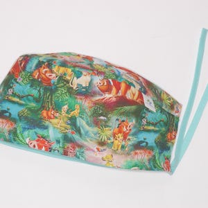 Lion King surgical cap with straps for doctors, nurses, dentists