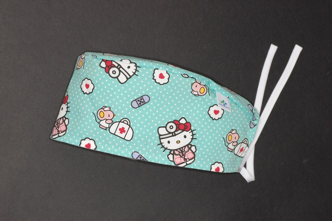 Kitty Surgical Cap With Ribbons for Doctors, Dentists, Nurses ...