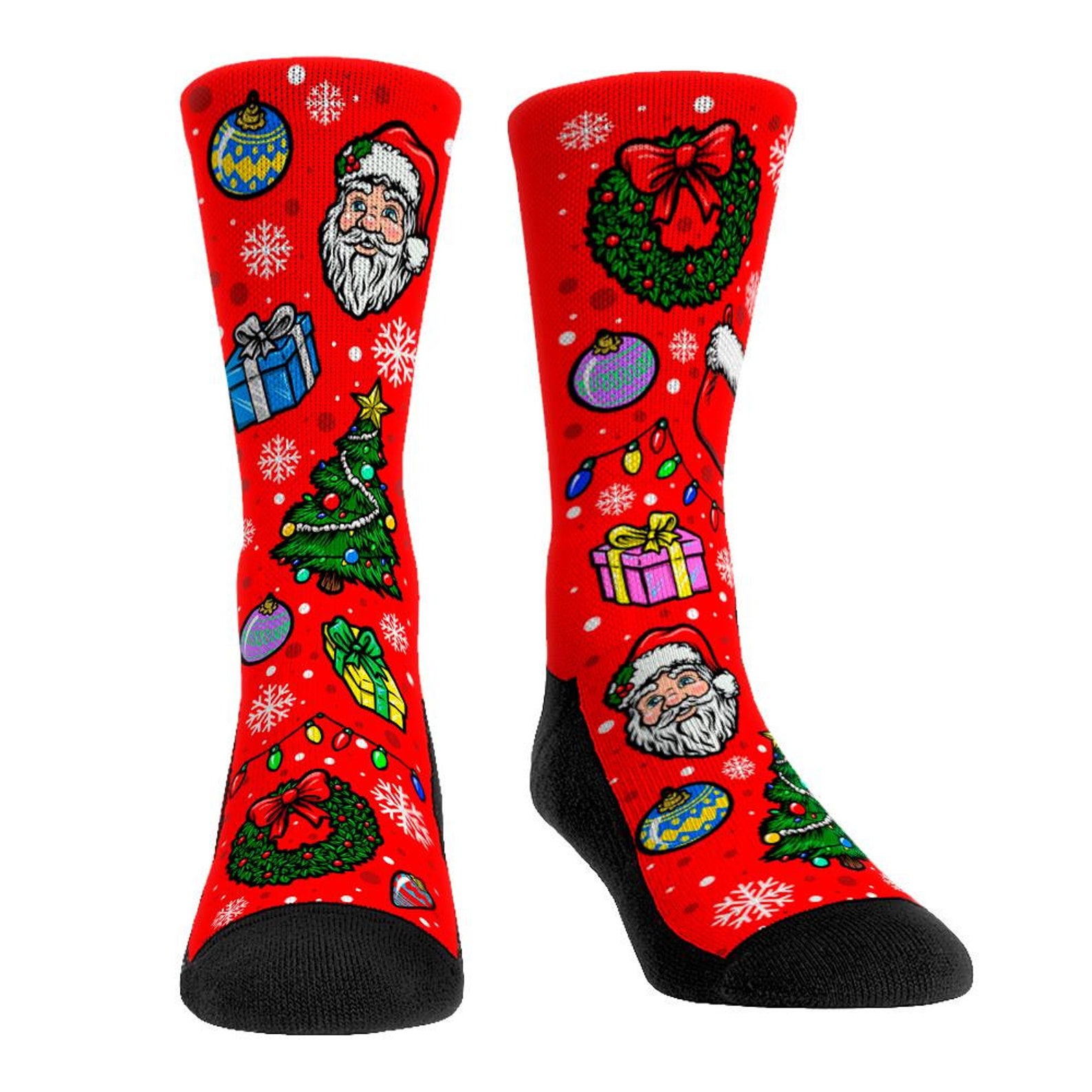 Merry Christmas Socks Xmas Gift Idea Santa Claus Socks Etsy