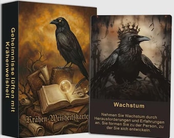 Crow Wisdom Cards - German Oracle Cards