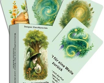 Oracle Cards: The Mysterious Message of the Wilderness | 72 German Cards | Watercolor & Nature
