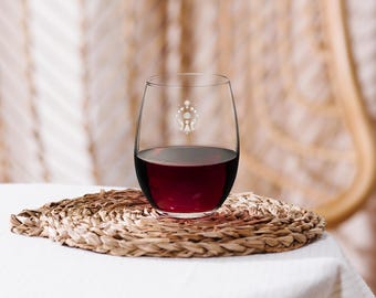 Wine glass without stem