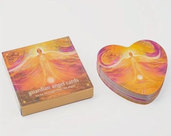 Guardian Angel Tarot Cards – Heart-shaped English tarot cards with angel messages