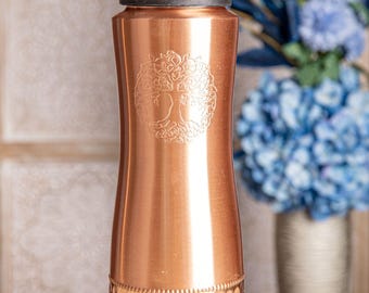 Copper drinking bottle, with Yggdrasil, 850ml