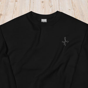 embroidered left-starting barrel racing pattern sweatshirt