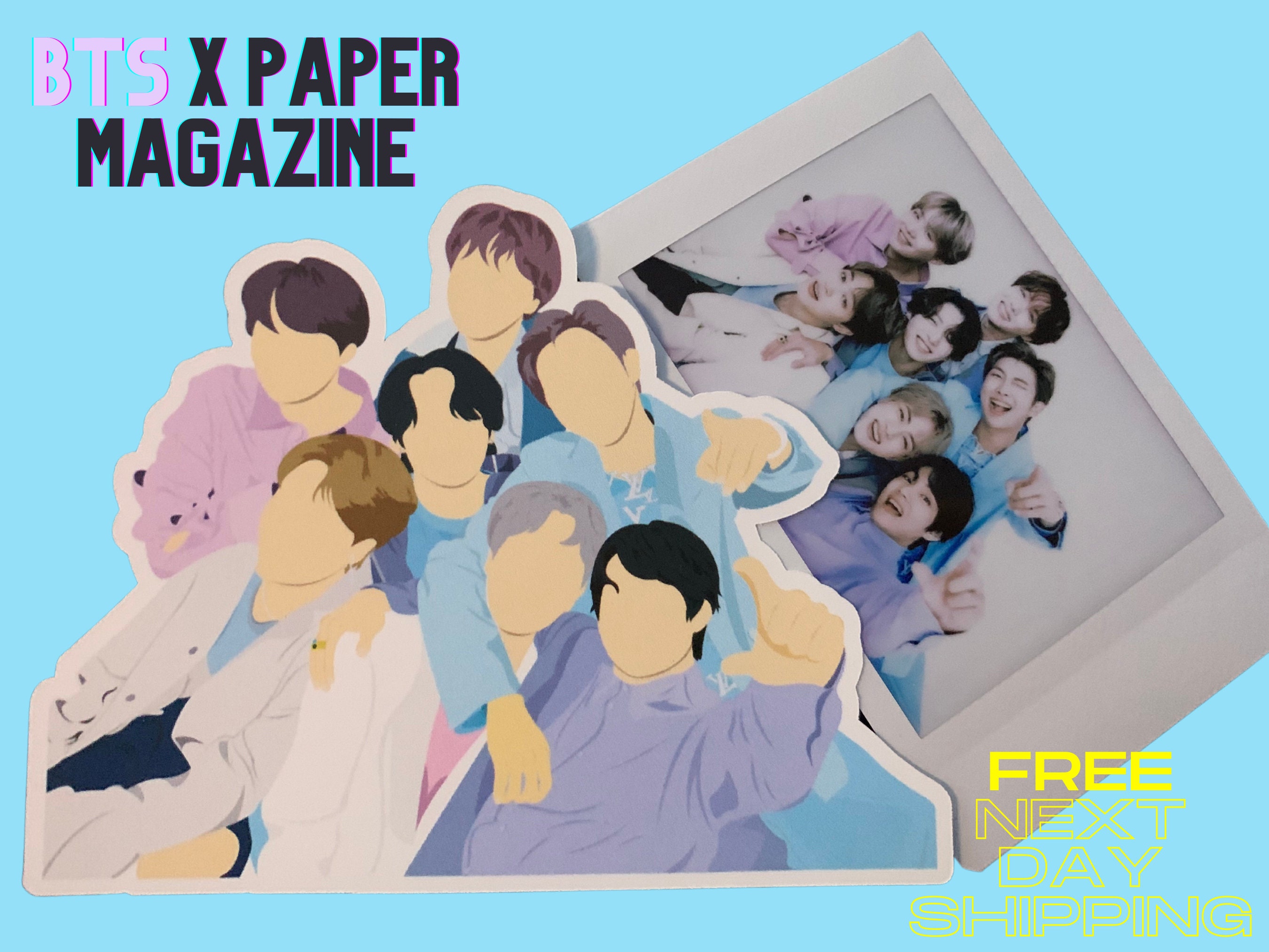 BTS LV AMBASSADOR Sticker Iconic Paper Magazine Cover 
