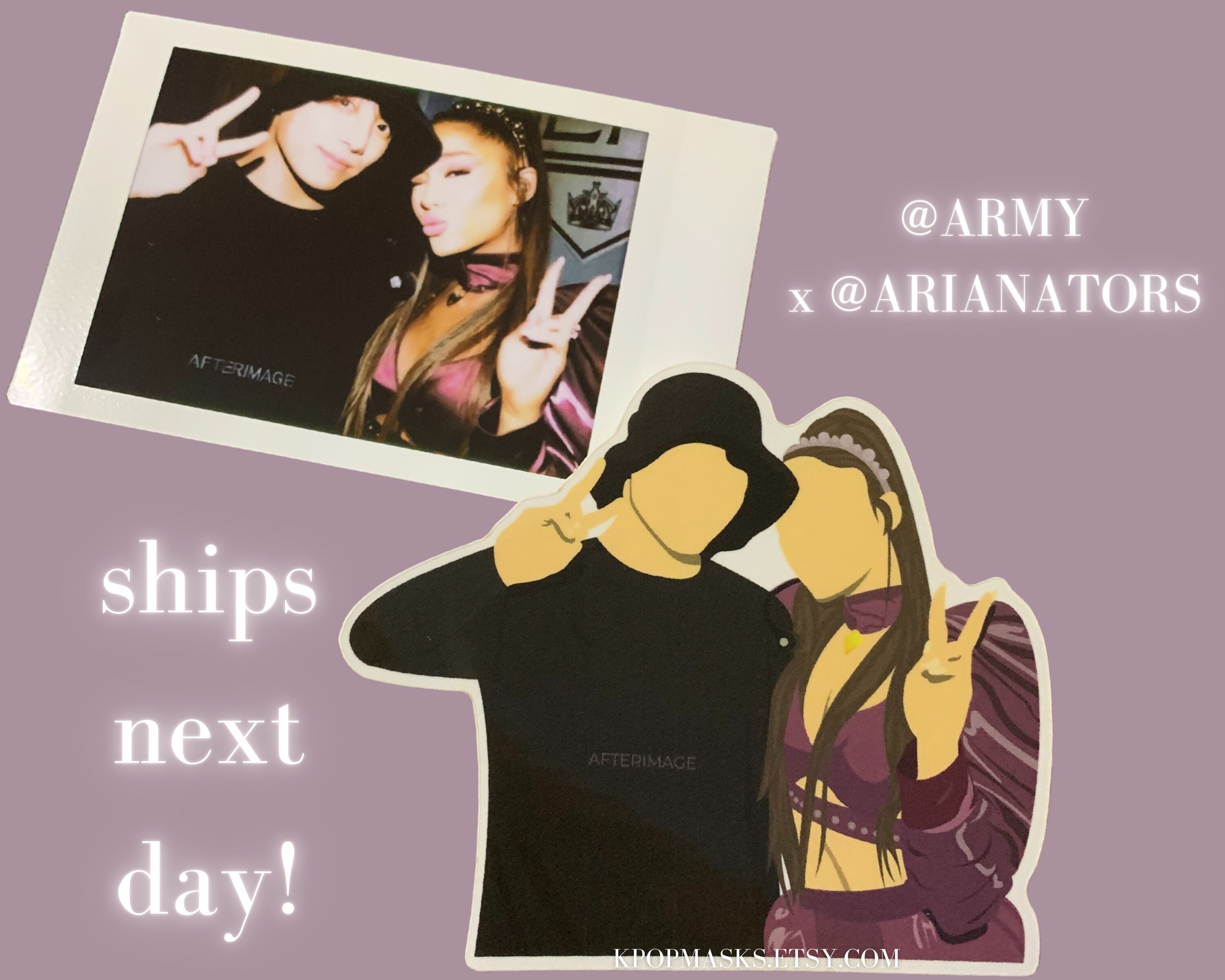 JUNGKOOK x ARIANA GRANDE Sticker | Original Bts Sweetener World Tour …