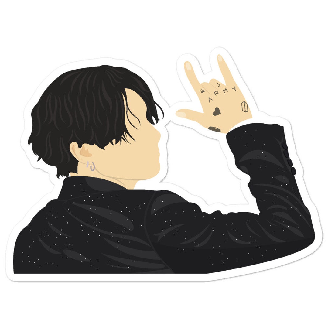 Jungkook BOY WITH LUV Sticker Etsy