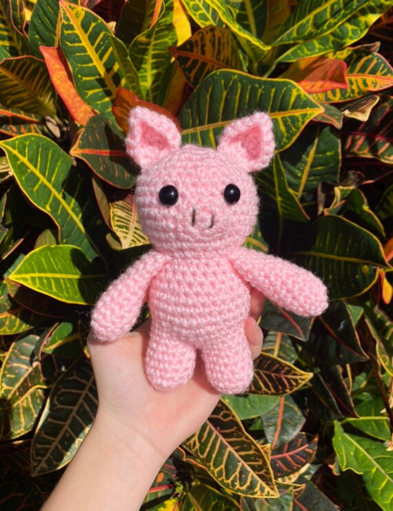 Mr Piggy Crochet PATTERN Amigurumi Piggy Toy PDF Tutorial  