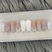 Press On Nails christmas short for short press on nail coffin or french coffin nails, false or fake nails, glue on nails,stick on nails 5460 