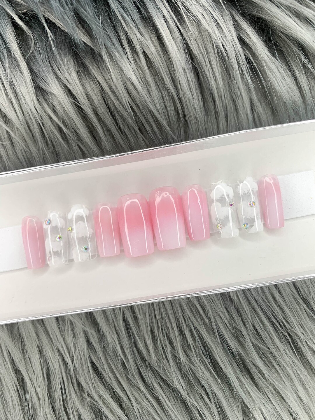 Press on Nails Square is for Long Press on Nail Square or - Etsy