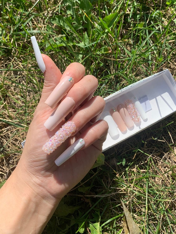 Buy Press on Nails Long Winter is for Press on Nail Square or Online in India - Etsy Buy Press on Nails Long Winter is for Press on Nail Square or Online in India - Etsy