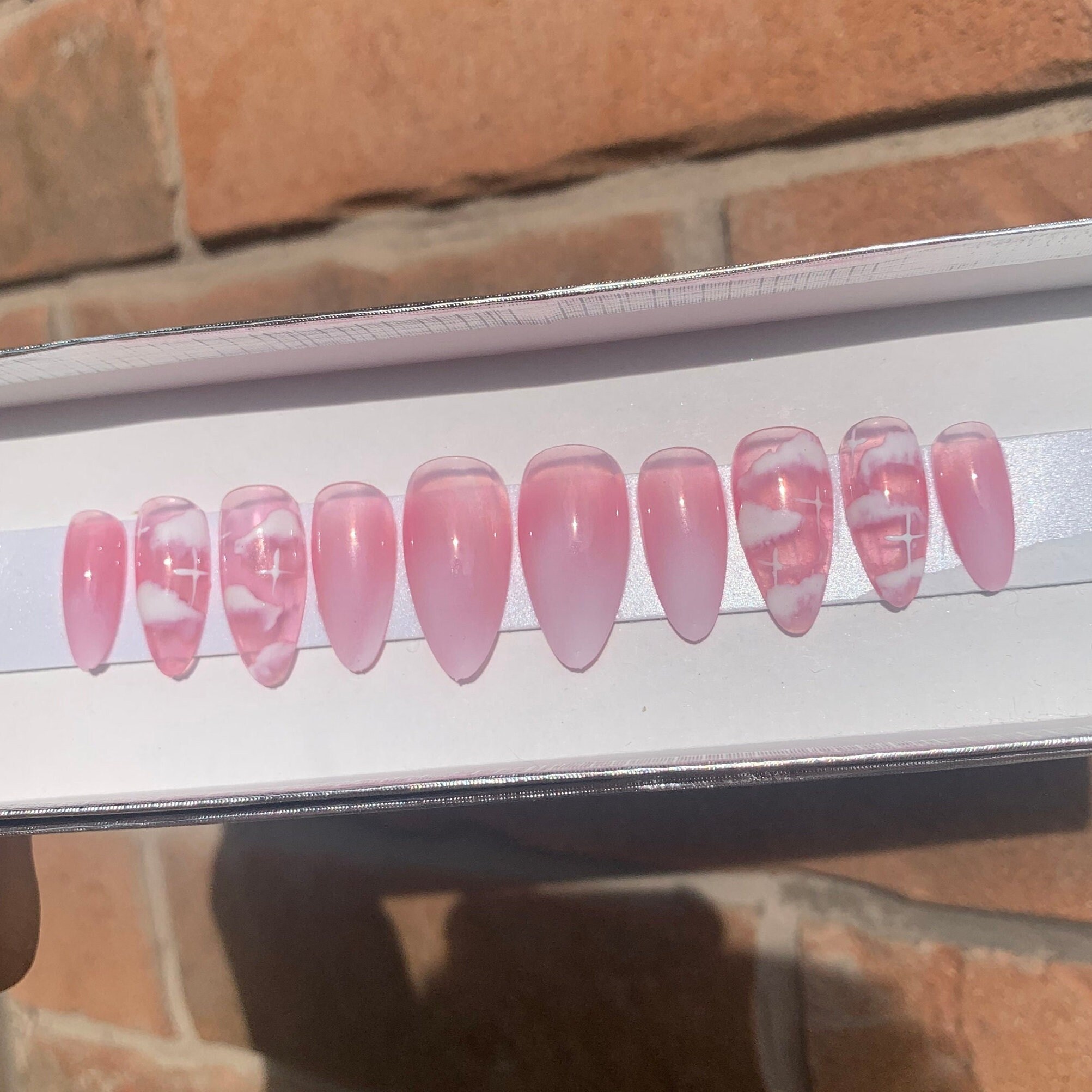 Press On Nails Short Is For Short Fake Nails Almond Short Etsy