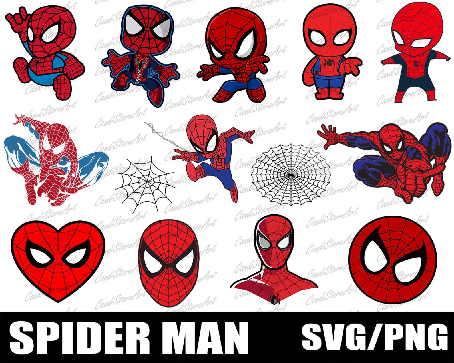 Spiderman svg bundle Spider man svg Avengers svg Kid | Etsy