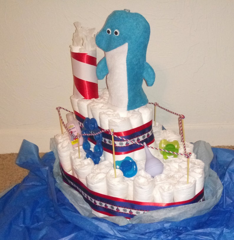 Boat Diaper Cake Etsy