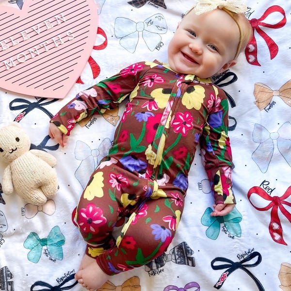 Acoustic Set Surprise Song Swift Tour Infant Bamboo Zipper Romper