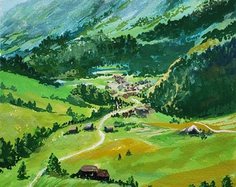 絵画 Mountain Landscape Mountain Landscape – Diamond Art Club