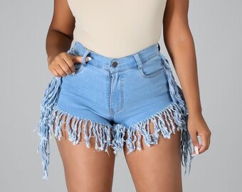 shorts with fringe