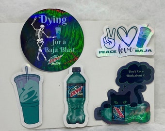 Baja Blast Sticker - Vinyl Decal Bundle Deal