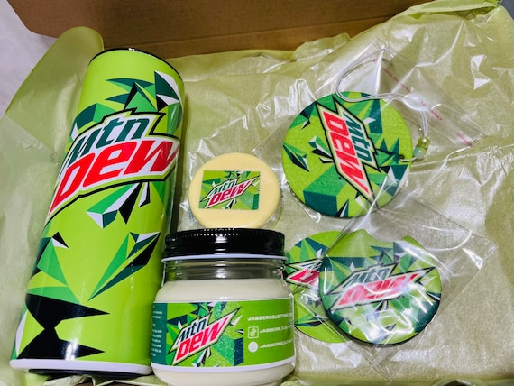 Mountain Dew Themed Gift Set 20 Oz Tumbler | MTN Dew Scented