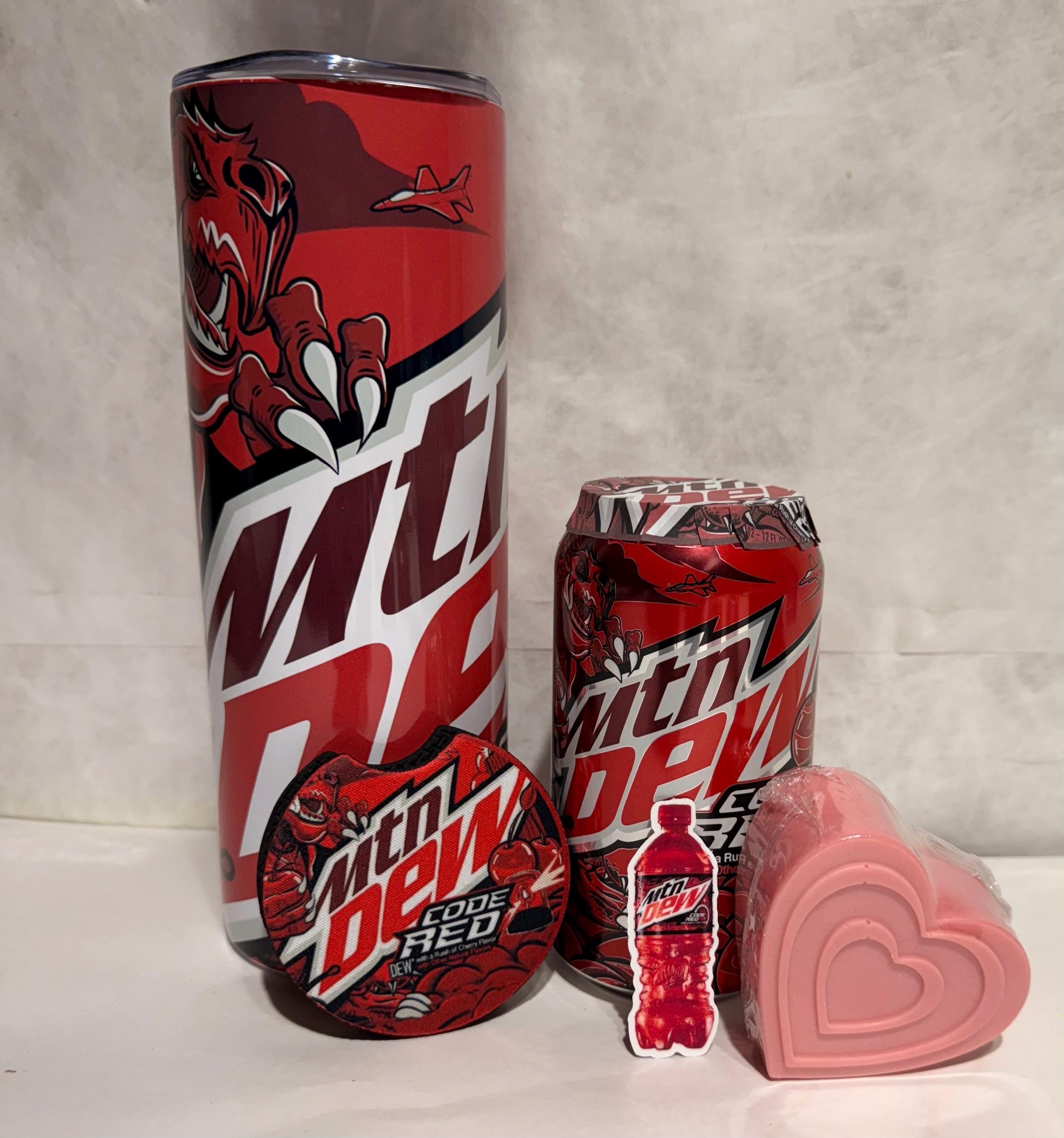 Mountain Dew Code Red Valentine-love Themed Gift Set 20 Oz Tumbler