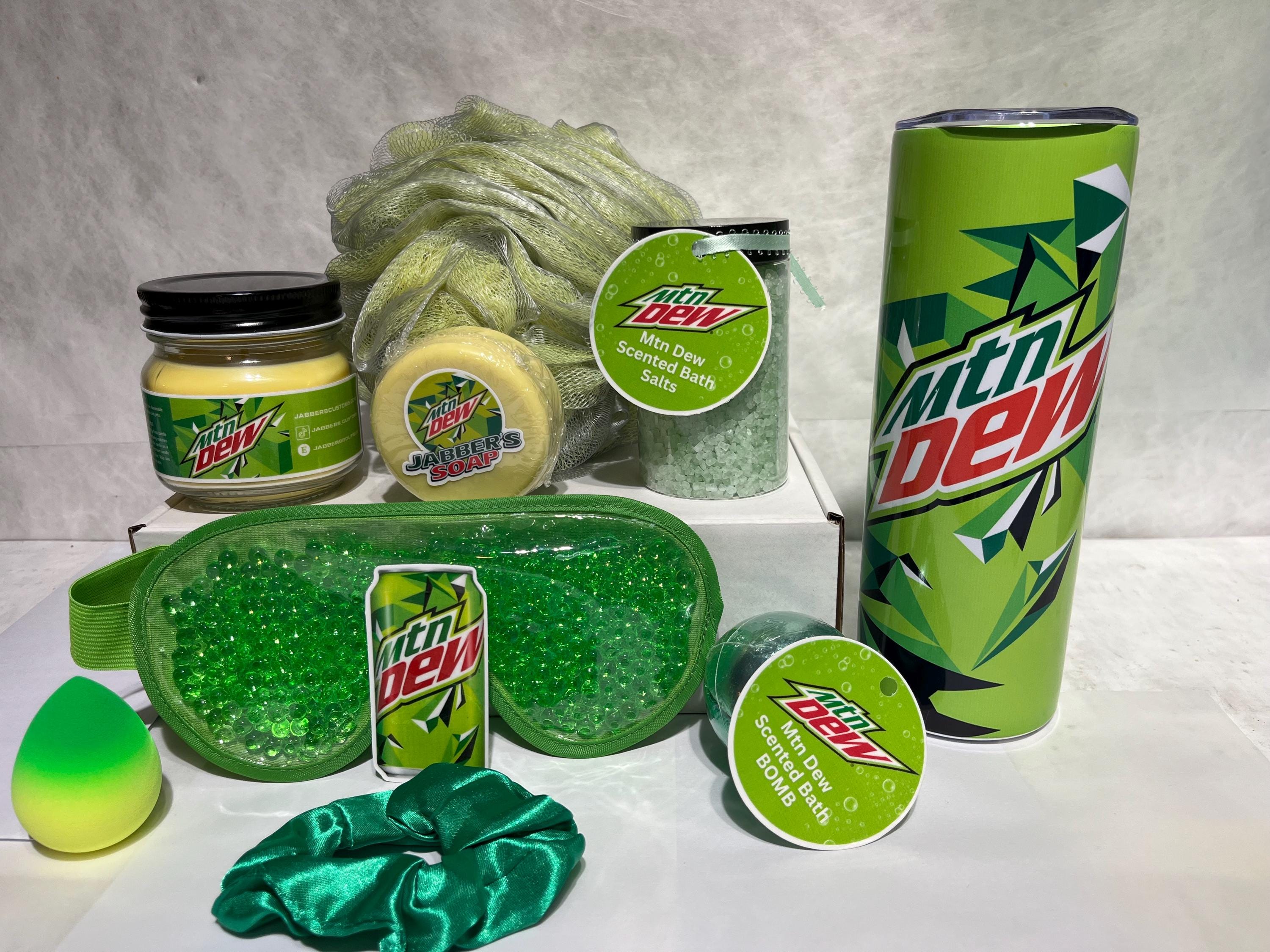 DEW七点セット Handmade Deluxe Mountain Dew Inspired Bath Gift Set With Mtn Dew