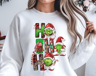 Handmade Winter Sweatshirt Women Graphic, Holiday Gnome Hoodie, Christmas Gnome Gifts