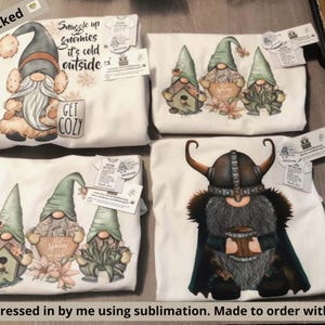 Gnome Coffee Sweatshirt - Life Happens Coffee Helps Sublimation Hoodie, Long Sleeve Tee, Gnome Lover Gift bild 3