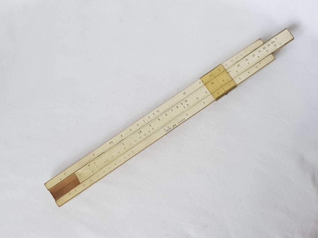 Scale Bar Faber 52 39. Vintage Ruler. Engineering Calculator. Vintage ...