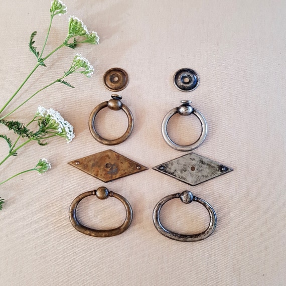 Set of 4 vintage furniture handles 1020 ss. Antique Etsy