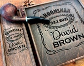 Groomsmen Gift Box, Groomsmen Proposal, Best Man Proposal, Father of Bride Gift, Cigar Gift Box, Father of Groom Gift, Keepsake box
