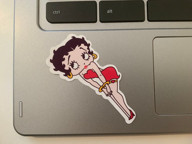 Betty Boop Die Cut Sticker Weather Resistant