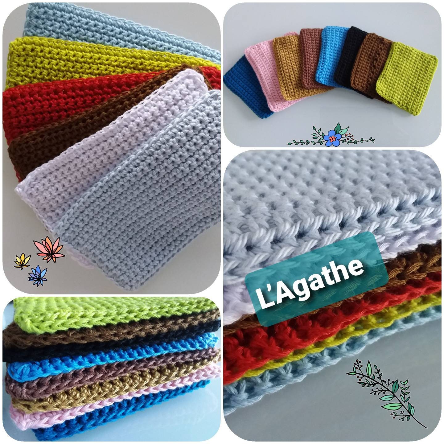 Tawashi - L'agathe Éponge Multi-Usage Nouveaux Coloris, Nouvelles Dimensions