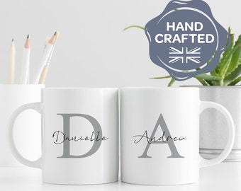 Initial Name Matching Mugs | Personalised Mugs | Dispatched Next Working Day