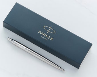 Personalised Parker Jotter Ball Pen - Black Ink | Personalised Pens | Dispatched Next Working Day