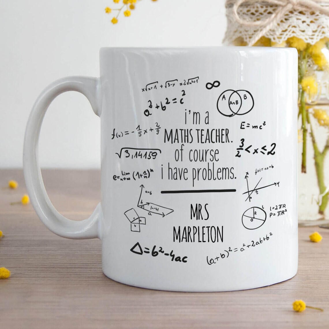 maths teachr mug