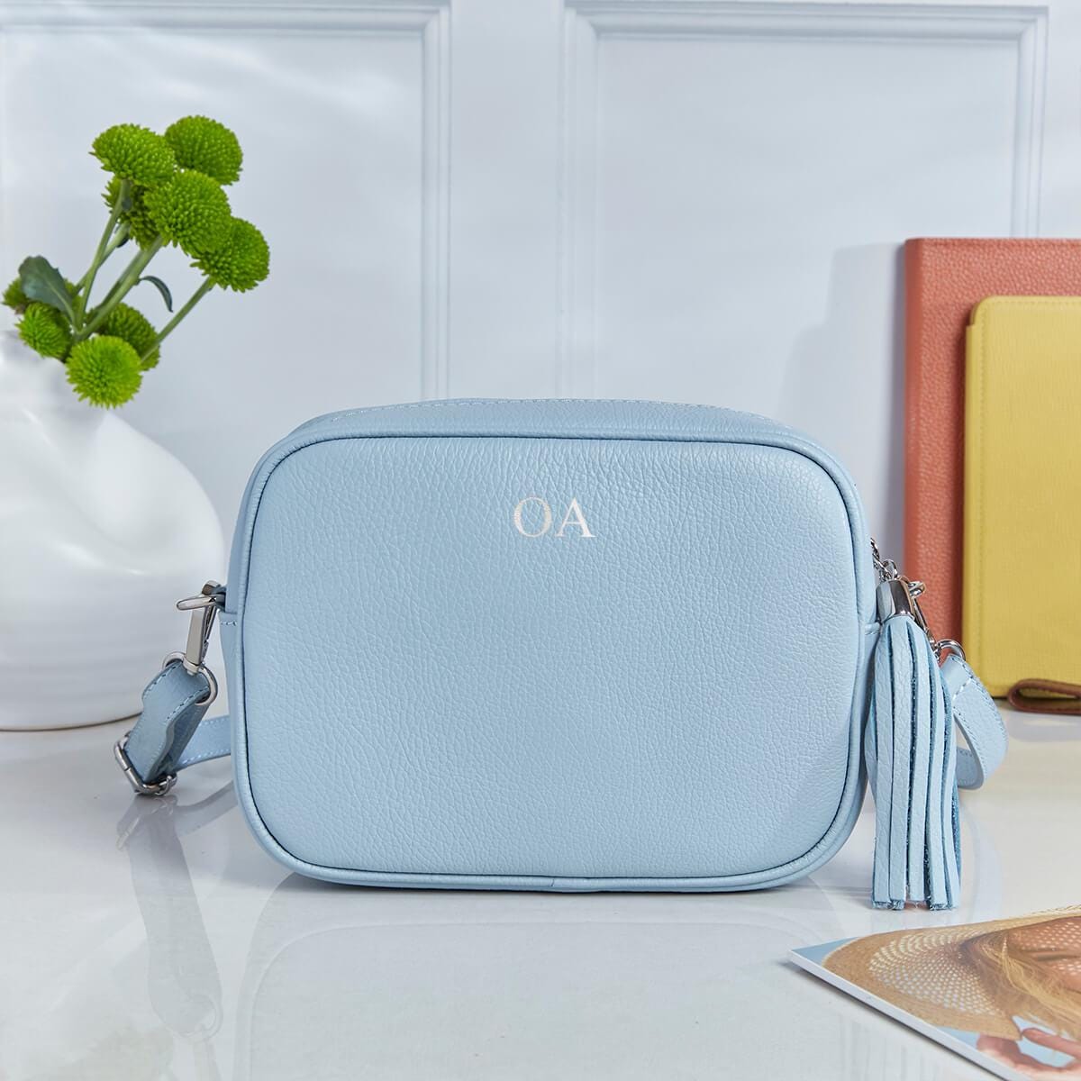 Personalised leather bag hotsell