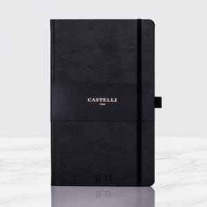 Personalised True Black Castelli Notebook | Personalised Notebook | Dispatched Next Working Day