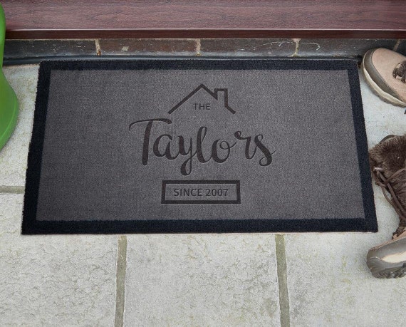 Family Name Indoor Doormat | Personalised Doormats | Boutique Gifts