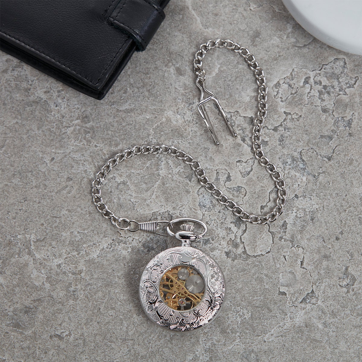 Open Faced Mechanical Pocket Watch Despatched Same Working | Etsy UK