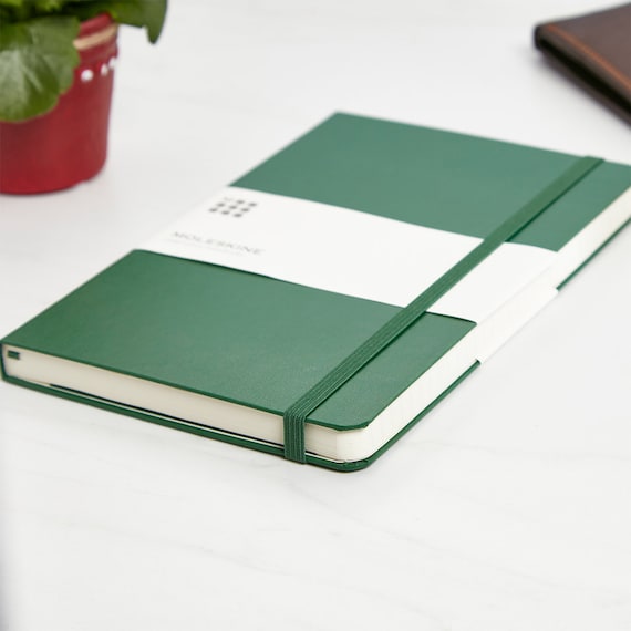 Personalised Myrtle Green Moleskine Notebook - Boutique Gifts