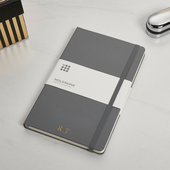 Personalised Grey Moleskine Notebook Personalised Notebook Dispatched Next  Working Day 