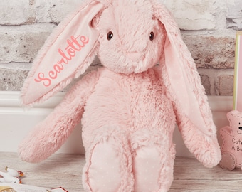 Plush Pink Bunny | Personalised Bunny | New Born Gifts, Gifts For Toddlers, Gifts For Kids