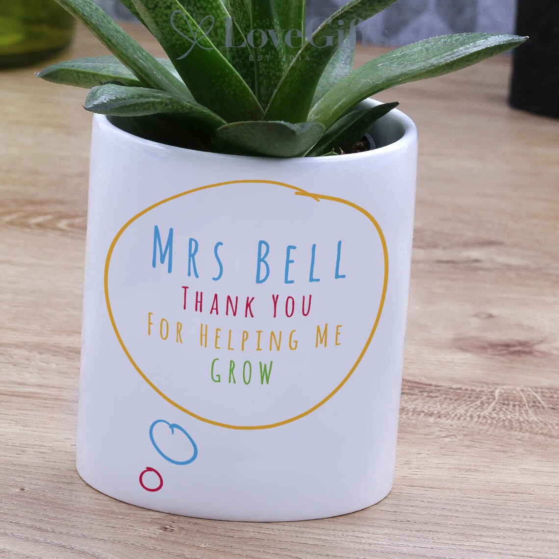 Thanks for Helping Me Grow Plant Pot Personalised Gifts for Etsy India
