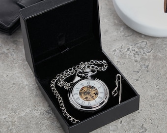 Open Faced Mechanical Pocket Watch | Despatched Next Working Day