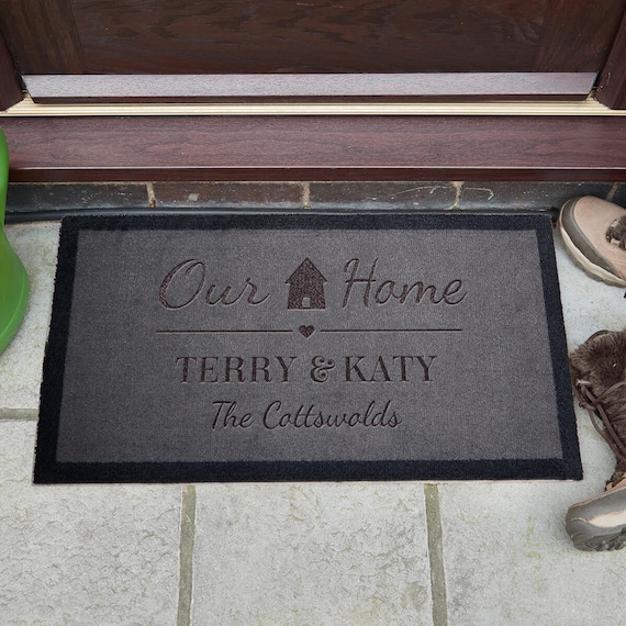 Our Home Indoor Doormat | Personalised Doormat | BoutiqueGifts