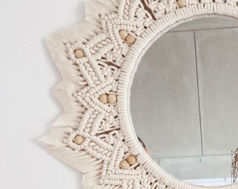 Tutorial de bricolaje para espejo mandala de macramé (patrón en PDF)