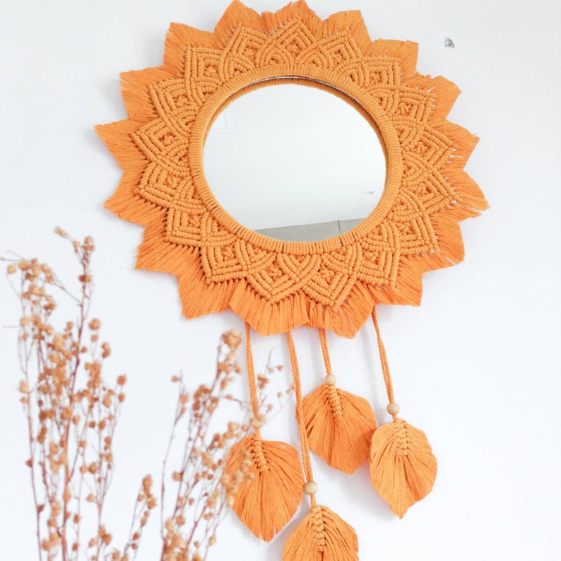 Macrame Round Mirror Mandala Macrame Diy Pattern - Etsy