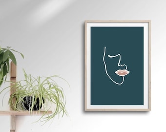 Printable Wall Art, Line Art, Feminist Art, Instant Download Printable Art, Abstract Print, Feminine Line Art, Women Line Art